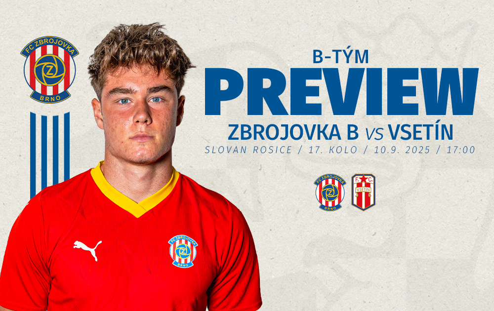 PREVIEW: Bko Zbrojovky bude ve vloenm kole hostit Vsetn