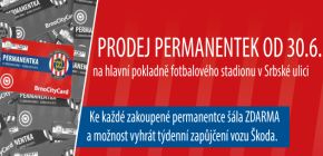 Dnes začíná prodej permanentek, ceny zůstávají stejné! 
