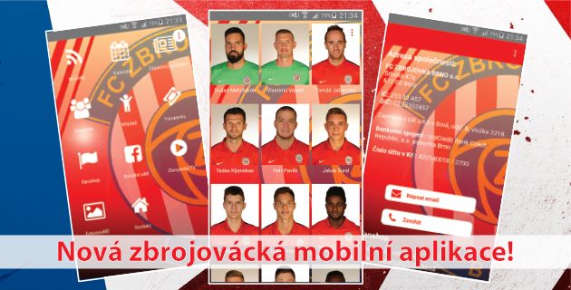 Buďte Zbrojovce blíž s novou mobilní aplikací!