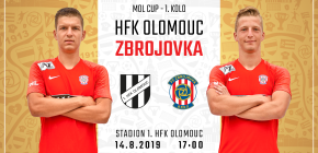 Zbrojovka zvldla vstup do MOL Cupu a pehrla HFK Olomouc
