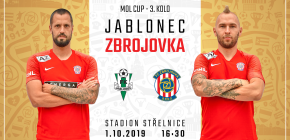 Zbrojovka v poháru končí. Jablonec o svém postupu rozhodl tři minuty před koncem