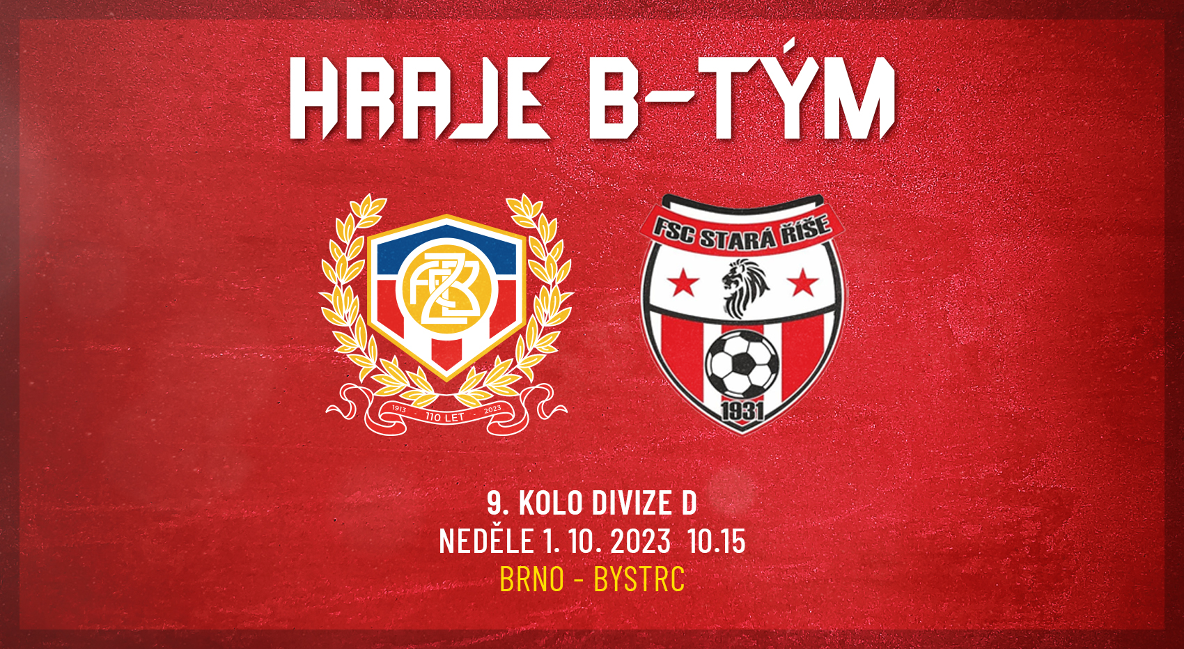 PREVIEW: Béčko doma hostí Starou Říši