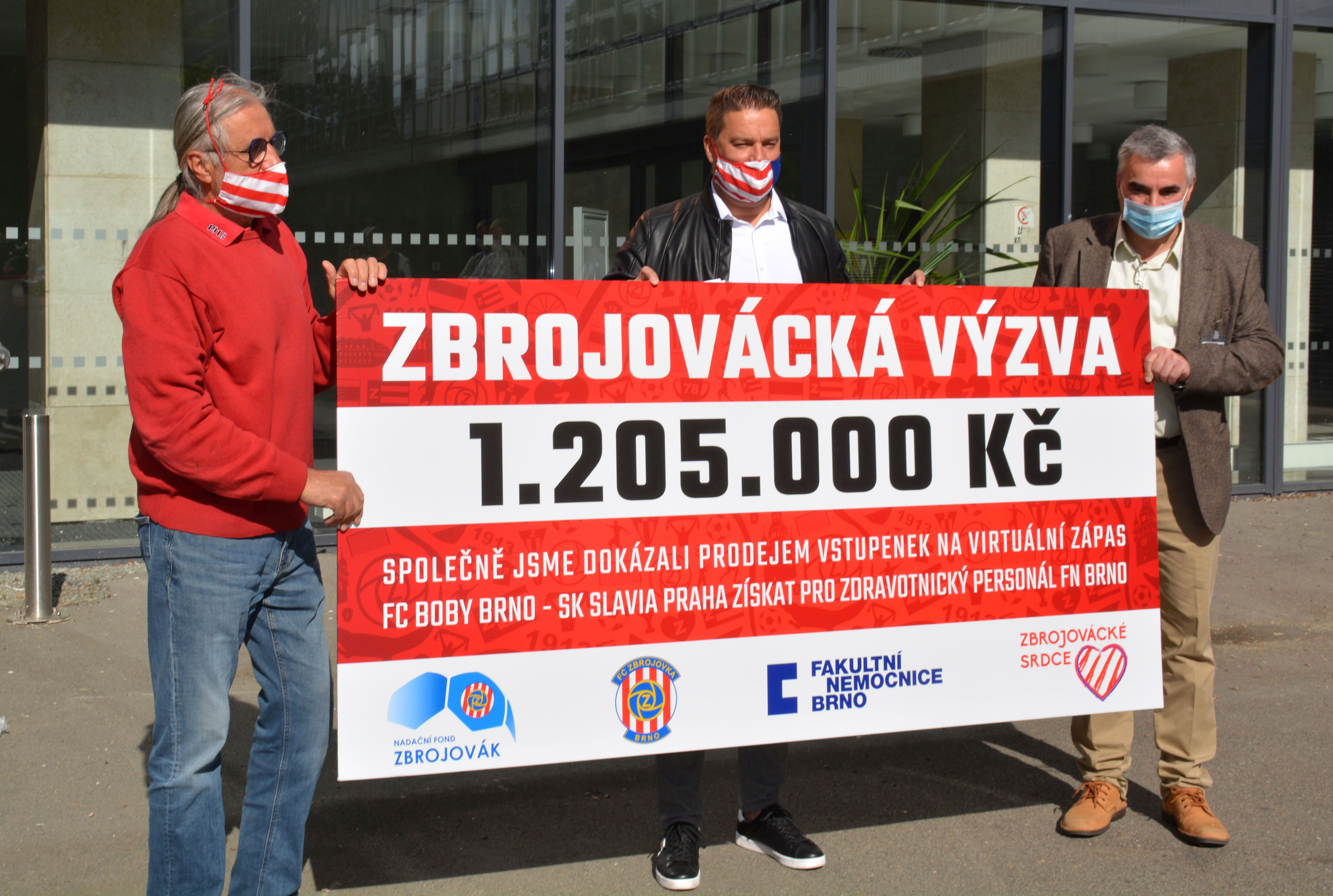 VIDEO: Zbrojovck vzva vynesla 1,2 milionu korun! ek jsme dnes pedali FN Brno