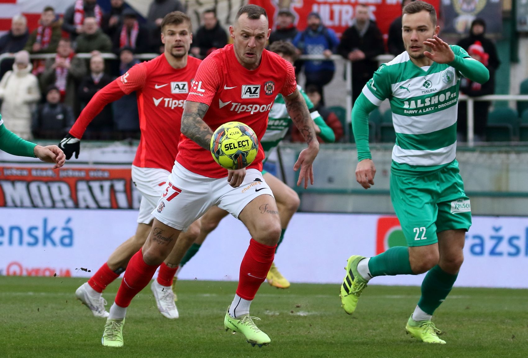 Zbrojovka na Bohemce vybojovala bod, Řezníček se trefil počtrnácté v sezóně